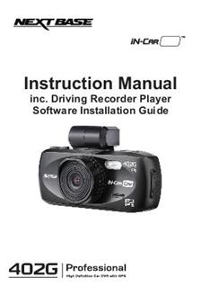 NextBase In-Car Cam 402G manual. Camera Instructions.